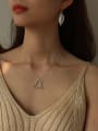 thumb 925 Sterling Silver Geometric triangle square Necklace 0