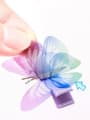 thumb Alloy Fabric Cute Butterfly  Multi Color Hair Barrette 3