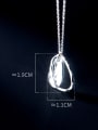 thumb 925 Sterling Silver Hollow  Minimalist Geometric Pendant Necklace 1