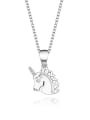 thumb 925 Sterling Silver Horse Minimalist Necklace 0