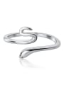 thumb 925 Sterling Silver Snake Minimalist Free Size Ring 0