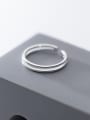 thumb 925 Sterling Silver Round Minimalist Stackable Ring 2