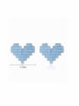 thumb 925 Sterling Silver Turquoise Heart Trend Stud Earring 3