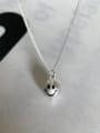 thumb 925 Sterling Silver Smiley Minimalist Necklace 0