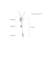 thumb 925 Sterling Silver Imitation Pearl  Butterfly Minimalist Lariat Necklace 3