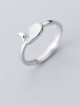 thumb 925 Sterling Silver  Fashion Simple Cute Seashell Dolphin Free Size Ring 1