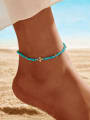 thumb 925 Sterling Silver Turquoise  Geometric Minimalist Anklet 1