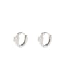 thumb 925 Sterling Silver Cubic Zirconia Geometric Dainty Ear Cuff Earring 2