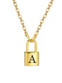 thumb Stainless steel Letter Hip Hop Necklace 0