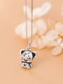 thumb 925 Sterling Silver With Antique Silver Plated Cute Hollow Mouse Pendants 1