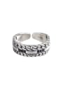 thumb 925 Sterling Silver  Vintage  Three-layer chain geometric multi-layer diamond Stackable Ring 3
