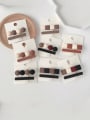 thumb Alloy   Geometric Retro Coffee color Two-piece hairpin set 0