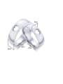 thumb Stainless steel Heart Minimalist Couple Ring 1