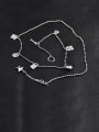 thumb Vintage Sterling Silver With Antique Silver Plated Fashion Geometric Necklaces 0