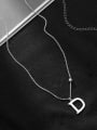 thumb 925 Sterling Silver Letter Minimalist Necklace 2