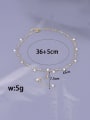 thumb Titanium Steel Imitation Pearl Tassel Hip Hop Lariat Necklace 3