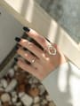 thumb 925 Sterling Silver  Hollow Geometric Vintage Band Ring 3