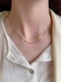 thumb 925 Sterling Silver Irregular Vintage Chain Necklace 4