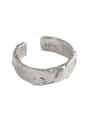 thumb 925 Sterling Silver Geometric Ethnic  Texture Band Ring 4