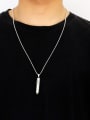 thumb Stainless steel Bullet Hip Hop Long Strand Necklace 1
