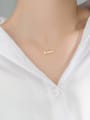 thumb 925 Sterling Silver Letter Minimalist pendant  Necklace 3