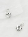 thumb Vintage Sterling Silver  With Simple Retro Hollow Pentagram   Pendants 1