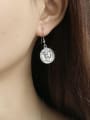 thumb 925 Sterling Silver Coin Vintage Hook Earring (Single) 1
