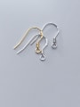 thumb 925 Sterling Silver With Minimalist Ear Hook Semi-Finished Earring Accessories 0