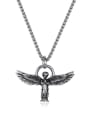 thumb Stainless steel Angel Hip Hop Necklace 3