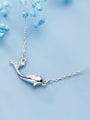 thumb 925 Sterling Silver Dolphin Minimalist Necklace 1