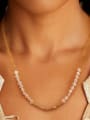 thumb 925 Sterling Silver Freshwater Pearl Geometric Vintage Beaded Necklace 1