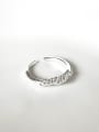 thumb 925 Sterling Silver Bead Round Minimalist Band Ring 3