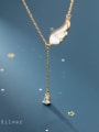 thumb 925 Sterling Silver Wing Cute Tassel Lariat Necklace 0
