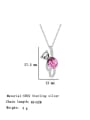 thumb 925 Sterling Silver Austrian Crystal Bear Classic Necklace 3