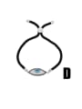 thumb Brass Cubic Zirconia Evil Eye Hip Hop Adjustable Bracelet 4
