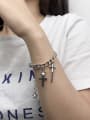 thumb 925 Sterling Silver With Antique Silver Vintage Cross Bracelets 3