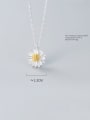 thumb 925 Sterling Silver Simple Cute Little Daisy Pendant  Necklace 2