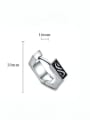 thumb Titanium Steel Geometric Hip Hop Stud Earring 2