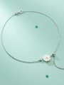 thumb 925 Sterling Silver Resin Flower Minimalist  Anklet 2