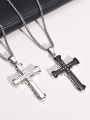thumb Stainless steel Cross Minimalist Long Strand Necklace 2