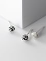 thumb 925 Sterling Silver Ball Vintage Stud Earring 2
