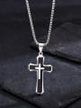 thumb Stainless steel Cross Minimalist Regligious Necklace 2