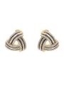 thumb Brass Cubic Zirconia Geometric Luxury Stud Earring 0