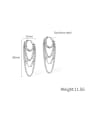 thumb Stainless steel Tassel Minimalist Huggie Earring 2