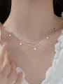thumb 925 Sterling Silver Star Minimalist Multi Strand Necklace 1