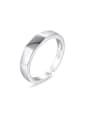 thumb 925 Sterling Silver Smooth Round Minimalist Band Ring 0