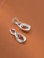 thumb 925 Sterling Silver Geometric Minimalist Drop Earring 2