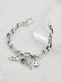 thumb Vintage Sterling Silver With Simple Retro Hollow Chain Cross  Pendant Bracelets 3