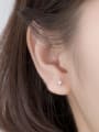 thumb 925 Sterling Silver Rhinestone Star Minimalist Stud Earring 4