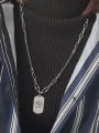 thumb Vintage Sterling Silver With Platinum Plated Fashion Geometric Necklaces 1